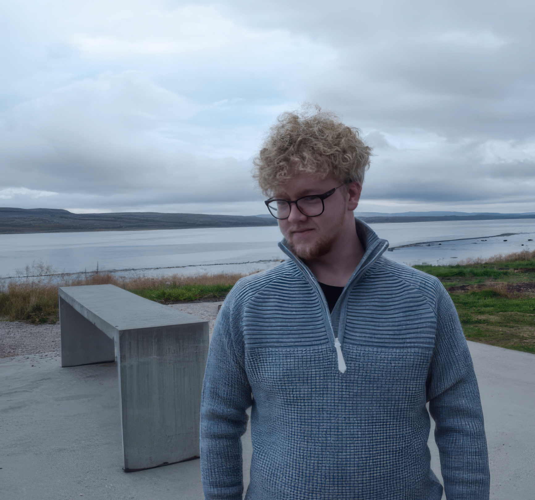 Niko, Lapland trip planner, by a lake near Rovaniemi